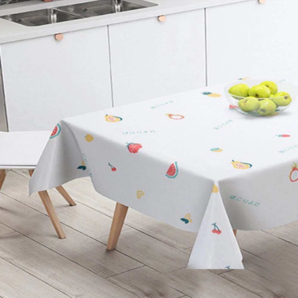 

Oil-proof Tablecloth Disposable Rectangular Coffee Table Cloth Nordic Waterproof Dining Table Mat Household PVC