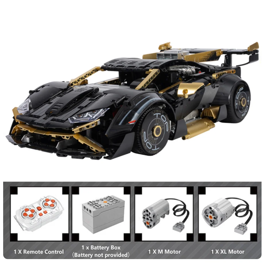 

NEW Technical APP Remote Control 1:10 Lambor 10600 Super Sports Racing Car Building Blocks Bricks Models Gifts Toys for kids