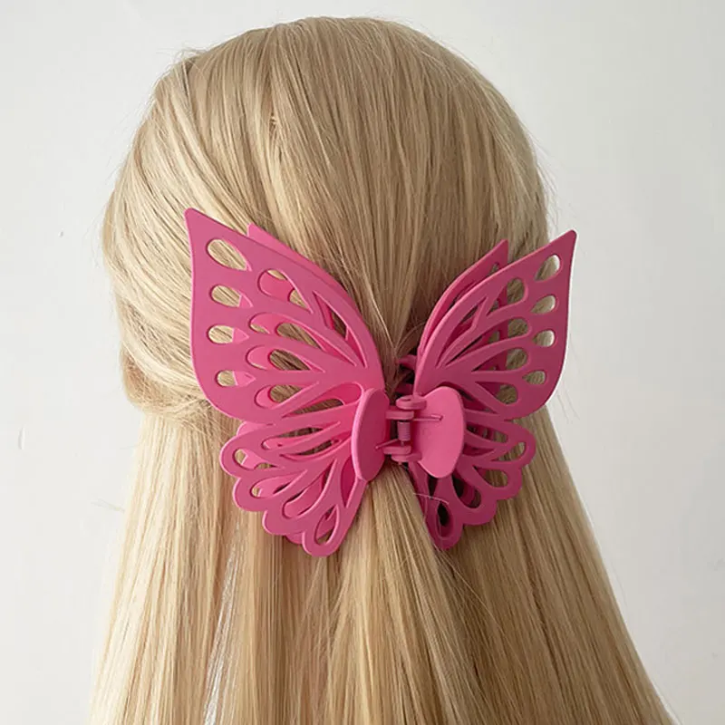 

Oversized Large Hollow Butterfly Grab Clip Hairpin Cute Korea Fairy Head Accessories for Women Girl Party Jewelry Y2K Hair Claws