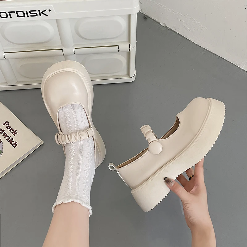 

Туфли женские в британском стиле, классические туфли-оксфорды на платформе, криперы, искусственная кожа, средний каблук, в стиле преппи, рет...