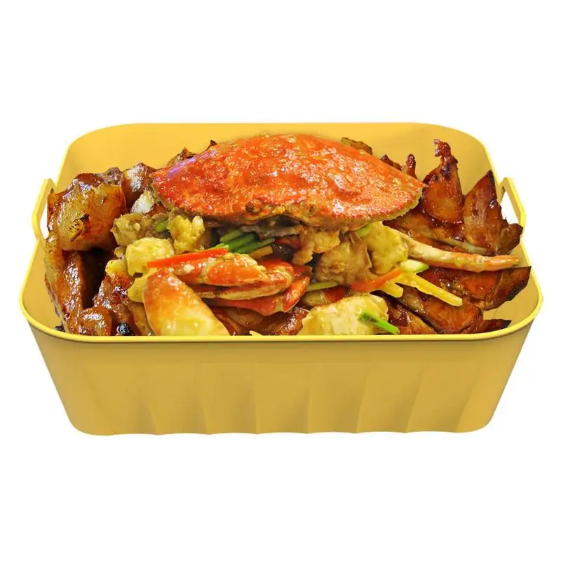 

Силиконовый горшок 18 см, многоразовые силиконовые вкладыши с ручкой, силиконовая вставка, корзина, аксессуары для духовки, замена Пергамент...