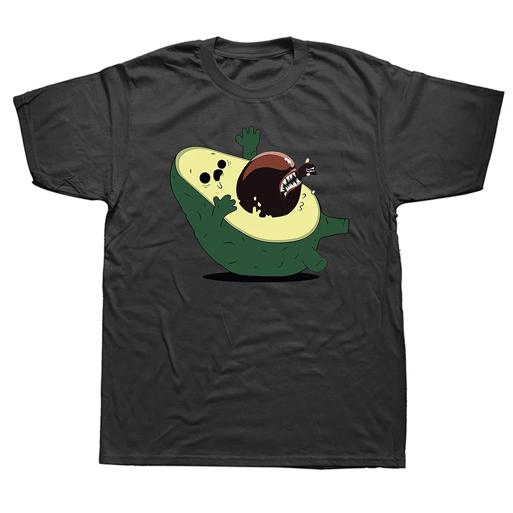 

Funny Avocado Alien T Shirts Graphic Cotton Streetwear Short Sleeve Birthday Gifts Summer Style Vegan T-shirt Mens Clothing