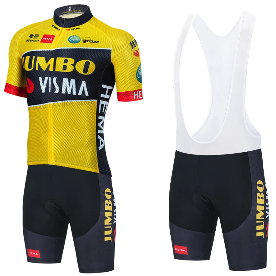 

2022 JUMBO VISMA Cycling Jersey 20D Bike Maillot Bibs shorts Sportswear MTB Ropa Ciclismo Men Summer Bicycle Shirt Clothing