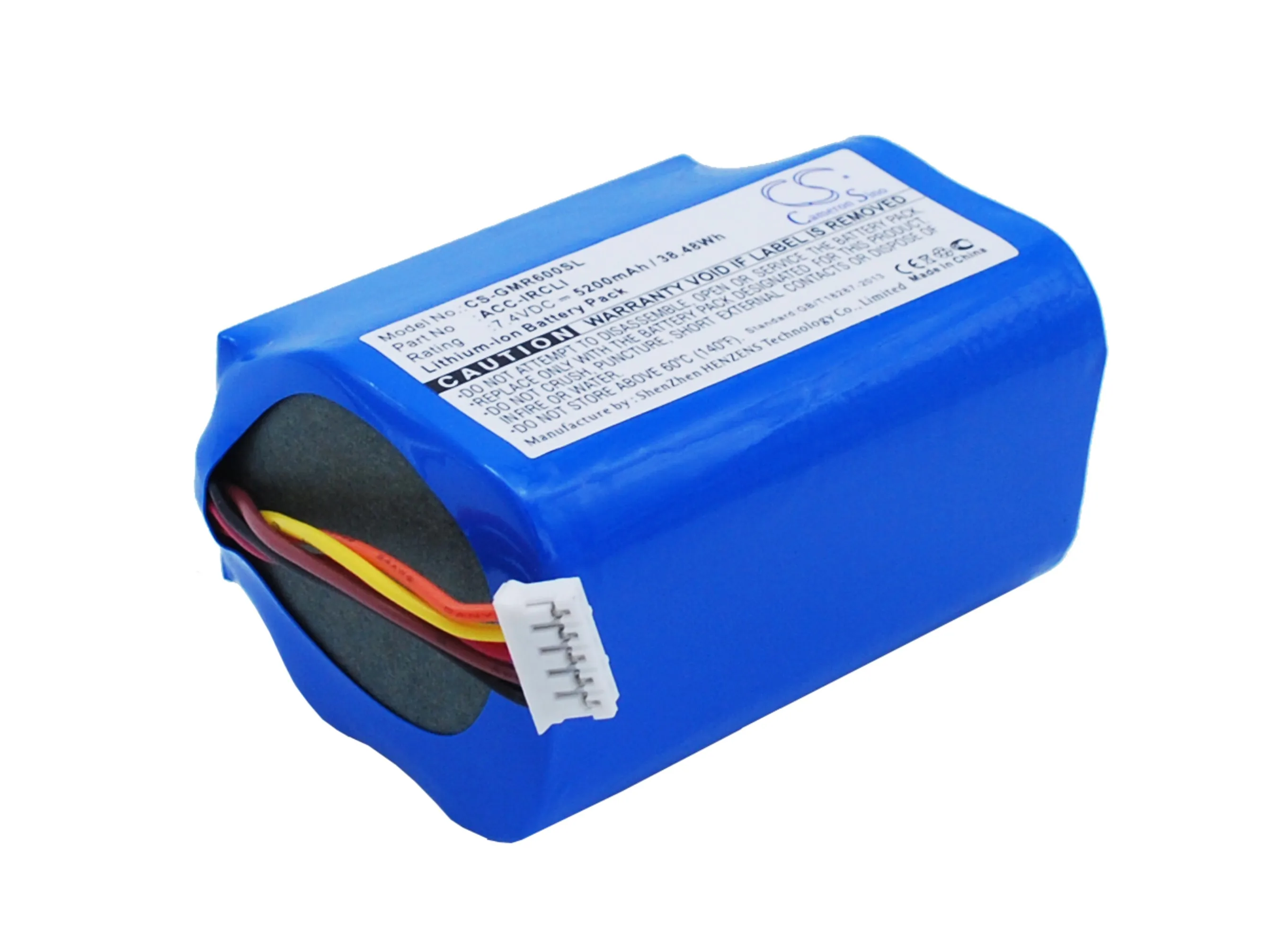 

CS 5200mAh/38.48Wh battery for Grace Mondo GDI-IRC6000, GDI-IRC6000R, GDI-IRC6000W ACC-IRCLI