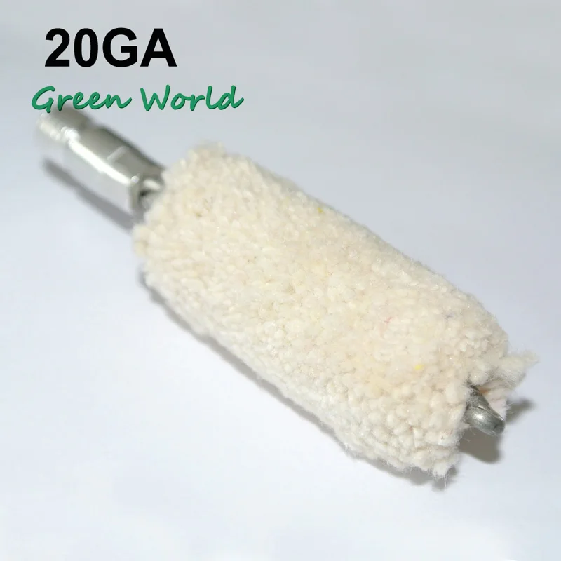 Green World 5pcs/lot .50cal-12Gauge Mop Brush Cotton Swab Gun Clean | Outdoor Tools