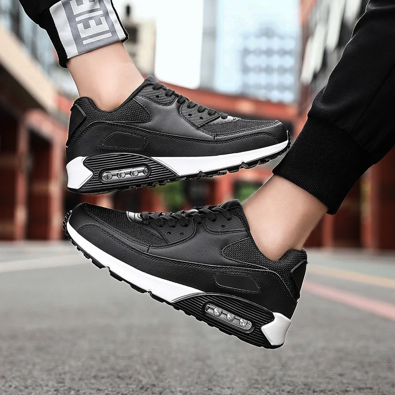 Couple Models Of Casual Shoes Men's Running Shoes Outdoor Walking Shoes Air Cushion Shoes Breathable Lightweight Hundred Sneaker