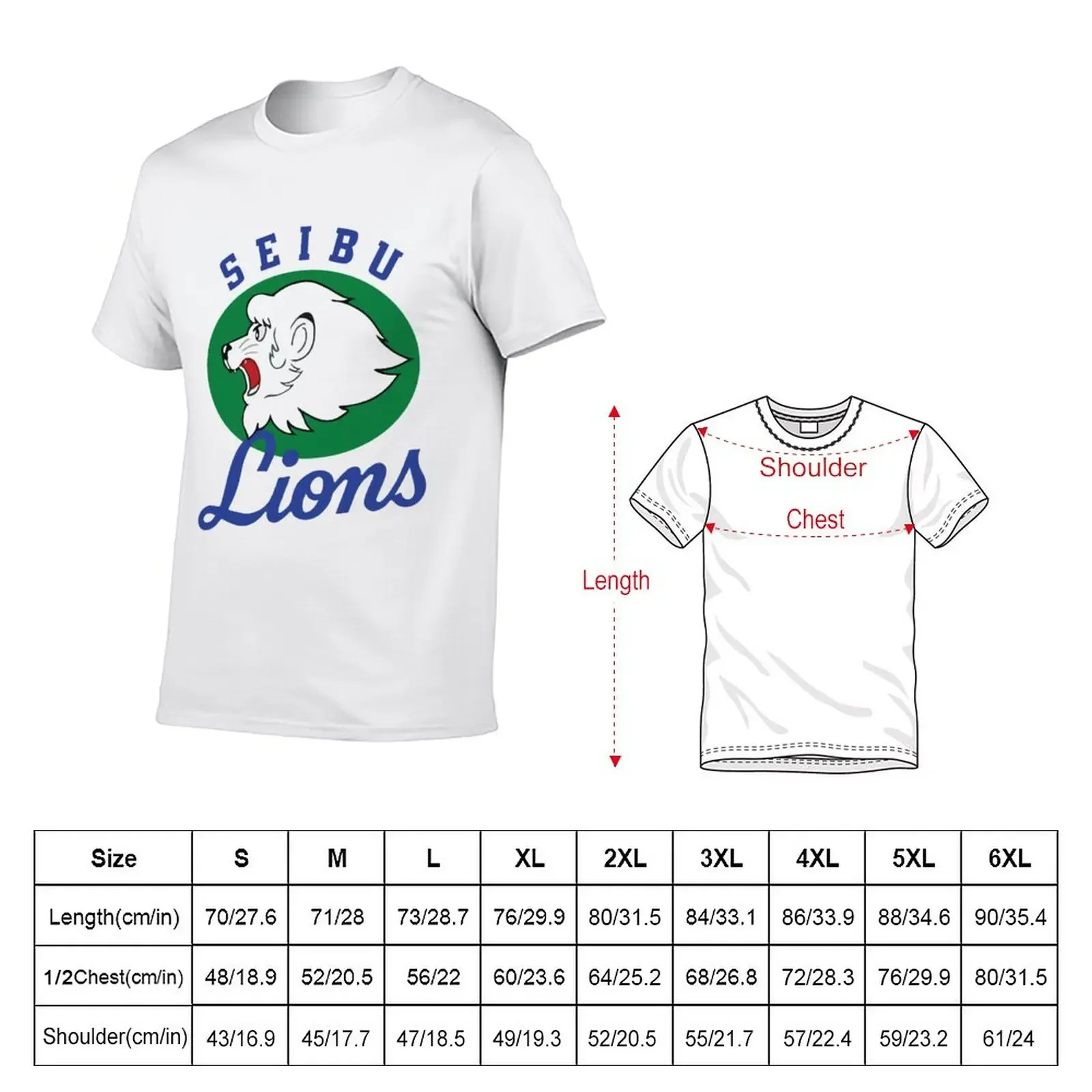 Футболка Seibu Lions топы больших размеров таможенный дизайн ваши собственные