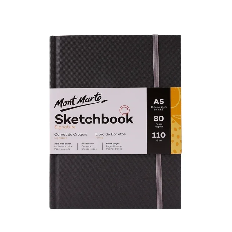 markii Mont Marte Thickened A5/A4/A3 Sketchbook 80 Sheets Art Drawing Paper Blank Sketch Pad for Beginners Artists 110g