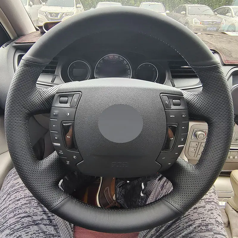 Оплетка на руль автомобиля для Citroen C5 2008 2009 2010 2011 2012 2013 2014 2016 2017 черный