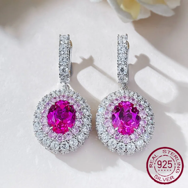 Женские серьги в виде эллиптической рупии 8*10