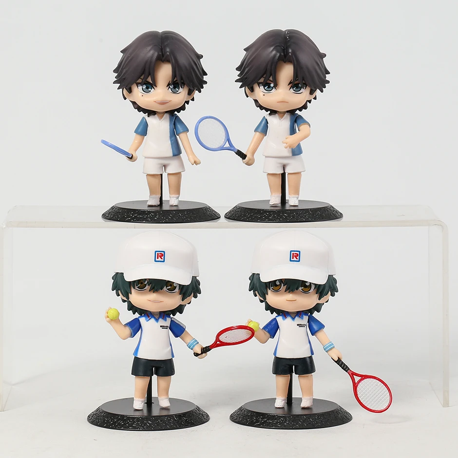 

4pcs/set Prince Of Tennis Ryoma Echizen Atobe Keigo Q Ver PVC Figures Toys Dolls