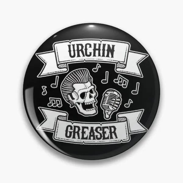 

Urchin Greaser с логотипом рокабилли, настраиваемая булавка с мягкой кнопкой, милая искусственная бижутерия, креативный подарок, забавный любимый