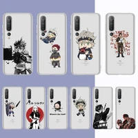 anime black clover phone case for samsung a51 a52 a71 a12 for redmi 7 9 9a for huawei honor8x 10i clear case