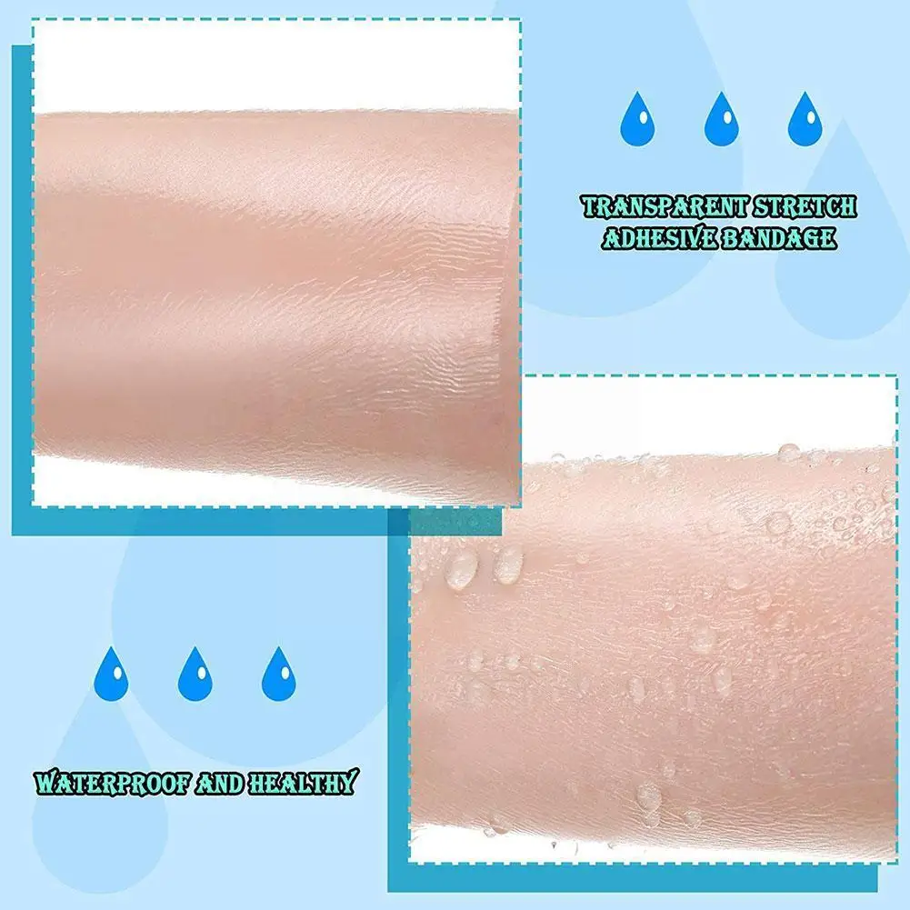 

50/100pc Bandage Breathable S Waterproof 38*38mm Bandage Wound Adhesive X6m7
