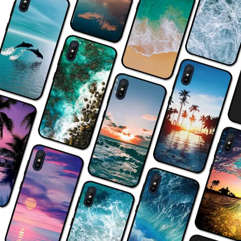 

Sea Beach Phone Case for Redmi 10 9A 8A 7 7A 6 6A 5 5A 4X S2 K30 Ultra K40 Note 8 9 Pro Soft Tpu Cover