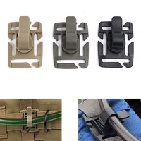 5 pcs outdoor tactical webbed buckle camp connection network rotary beverage pipe sandwash pipe soft clip backpack airbag