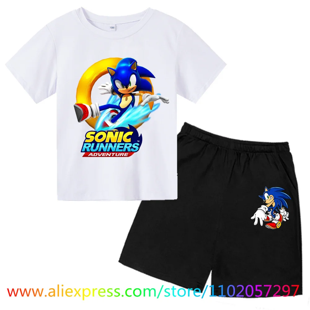 

Костюм детский из футболки и шортов, с коротким рукавом и шортов