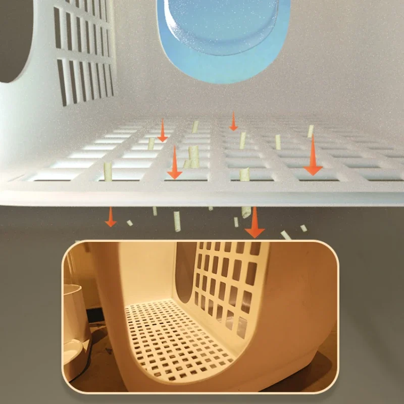 Портативное туалетное постельное белье для кошек удобное закрытое аксессуары