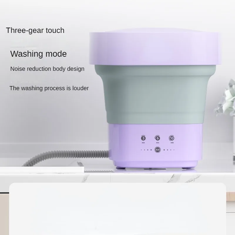 

Mini folding washing machine for dirty clothes, pantyhose washing, dormitory, small washing machine for folding and cleaning