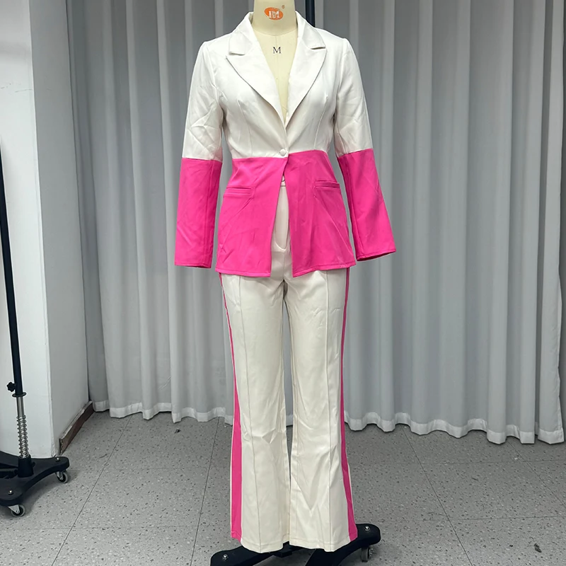 Wefads Осенний комплект из двух предметов женский офисный модный с длинными