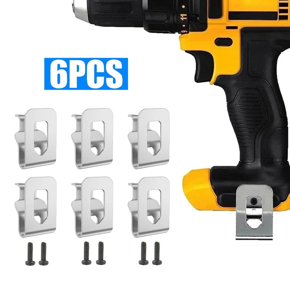 

~6pcs Belt 1Clip Hook For 1DeWalt 20V Drill Driver N268241 N169778 DCD980 DCD985 Electric Drill Belt Hook Power Tool Parts