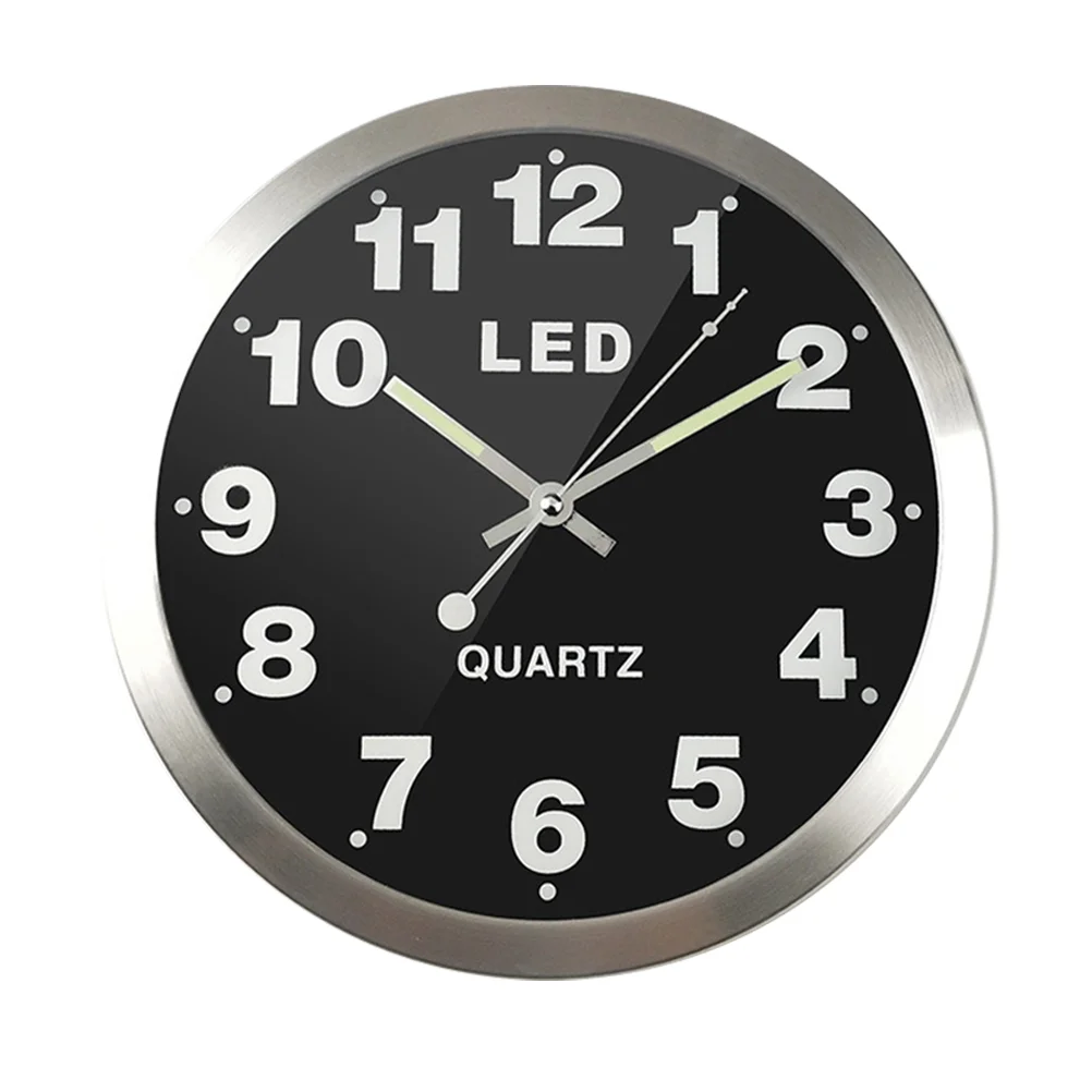 

1pc LED Wall Clock Room Arrangement Large Number Clock Time Display Device for Shop School Hotel
