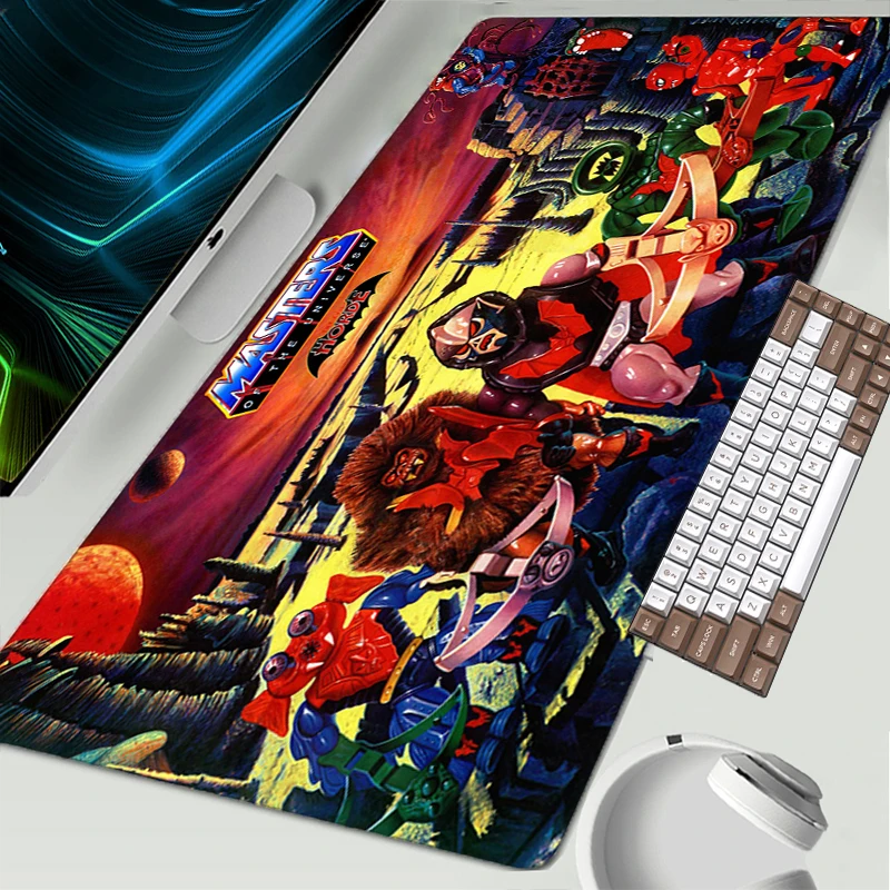 

Коврик для игровой мыши He-man And The Masters Of The Universe, офисные аксессуары, 900x400, крутой коврик для мыши Xxl, Противоскользящий коврик для мыши