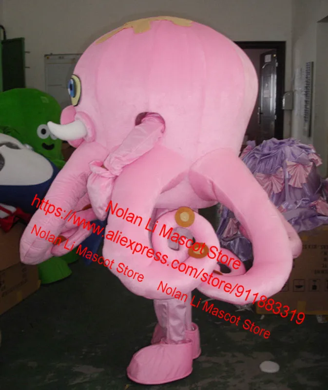 EVA материал синий осьминог костюм талисмана мультфильм день рождения косплей