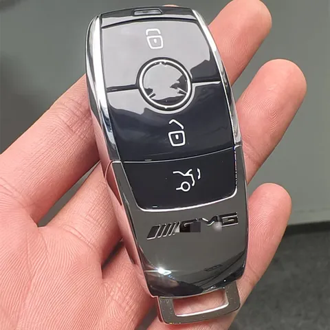 3-кнопочный автомобильный чехол для ключей с смарт-картой для Mercedes Benz A C E S G Class GLC CLE CLA GLB GLS W177 W205 W213 W222 X167 AMG