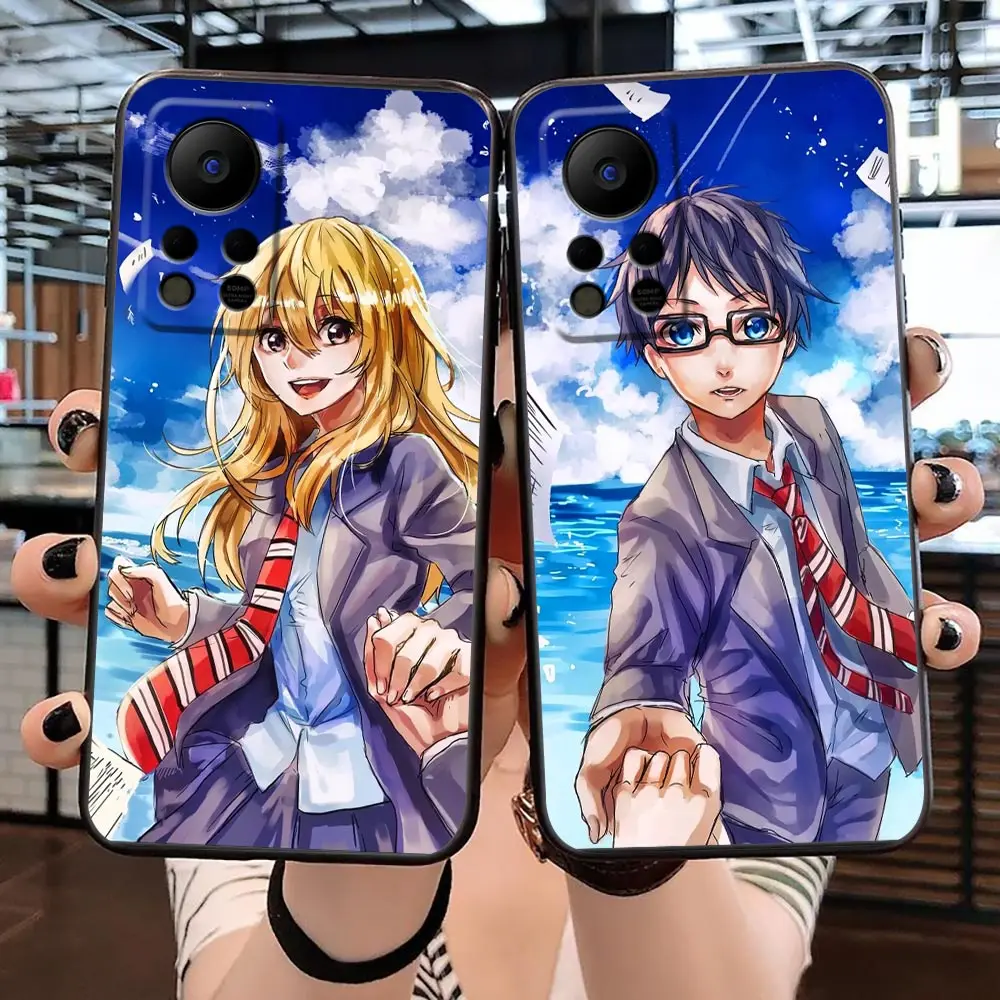 

Case For Infinix TECNO SPARK 7 6 Air Go 5 Pro HOT 20 20I 20S 5G 12 11S 10I 10S 8 9 Play Case Capa Your Lie in April Manga anime