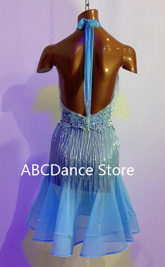 Женское платье для латиноамериканских танцев танцевальное и британских