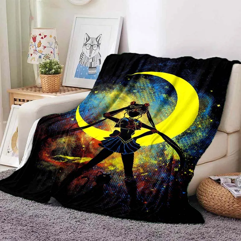 

Sailor Moon Blanket Flannel Blanket Soft flannel Throw Blankets Blanket for Bedroom Sofa