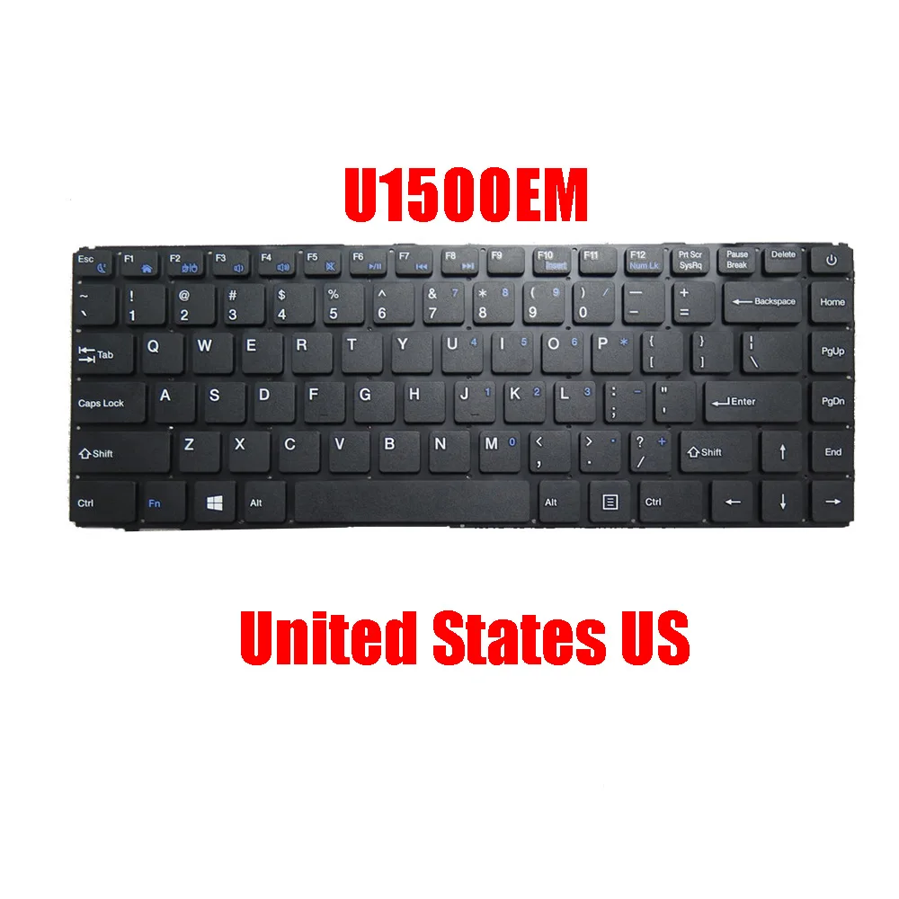 Клавиатура ноутбука для HAIER U1500EM U1520EM U5100SD без рамки черная США
