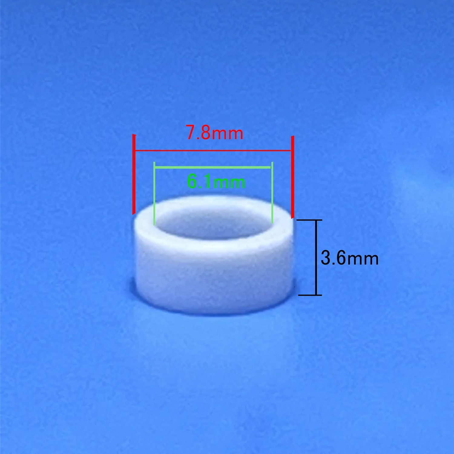 

Горячая, 10 штук для уплотнений из ПТФЭ топливной форсунки GDI, размер 7,8*6,1*3,6 мм (AY-P3092)