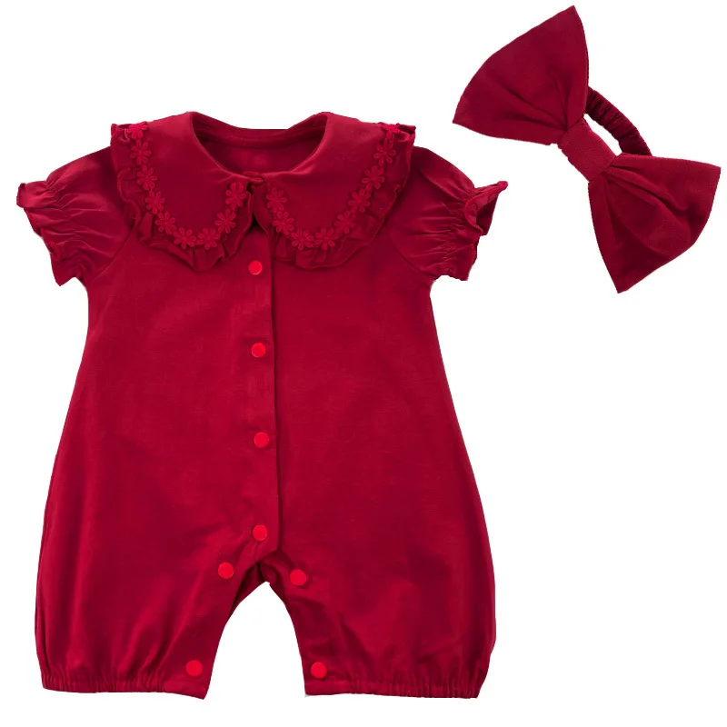 

Sets for Girls Newborn Sweater Babies Climb Outside Wearing Children's Clothes Baby Jumpsuit Thin Cotton Clothes Girls Outfits