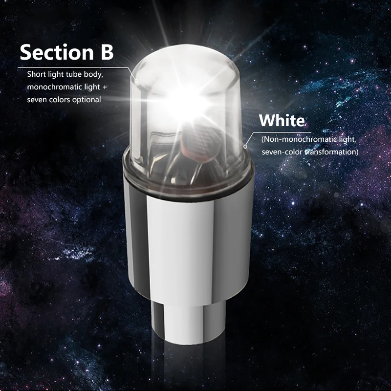 

Wheel Lights Cap Waterproof 2pcs Wheel Light Durable Rust Resistant Led Light Cap Cover Bicycle Accessories For Car Motorcycle