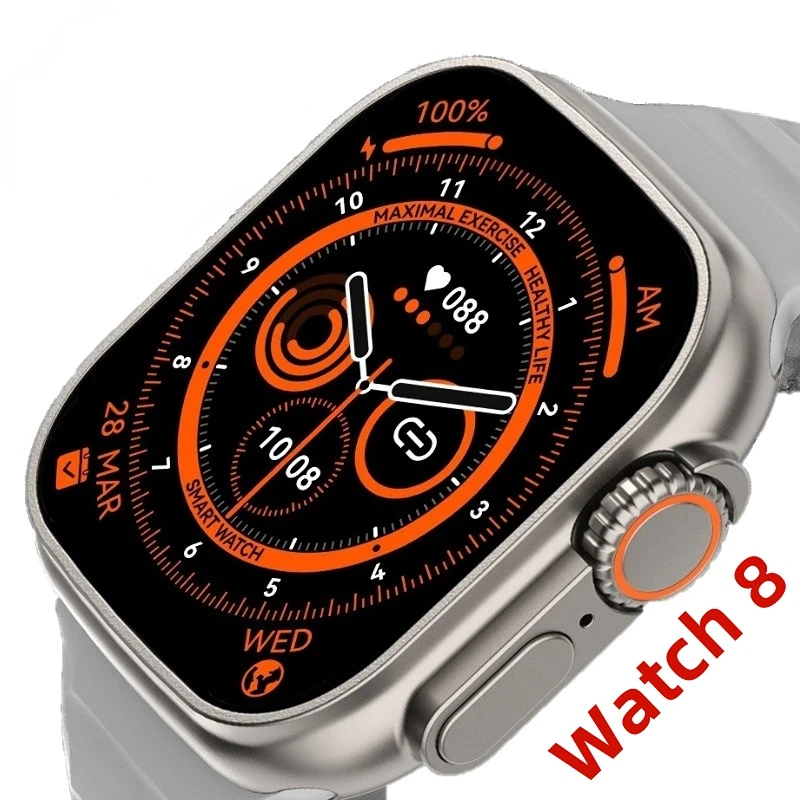 

Смарт-часы 8 дюймов, ультра-серия 8, умные часы с беспроводной зарядкой GPS, часы с Bluetooth, часы с вызовами, мужской и женский фитнес-браслет, часы на заказ