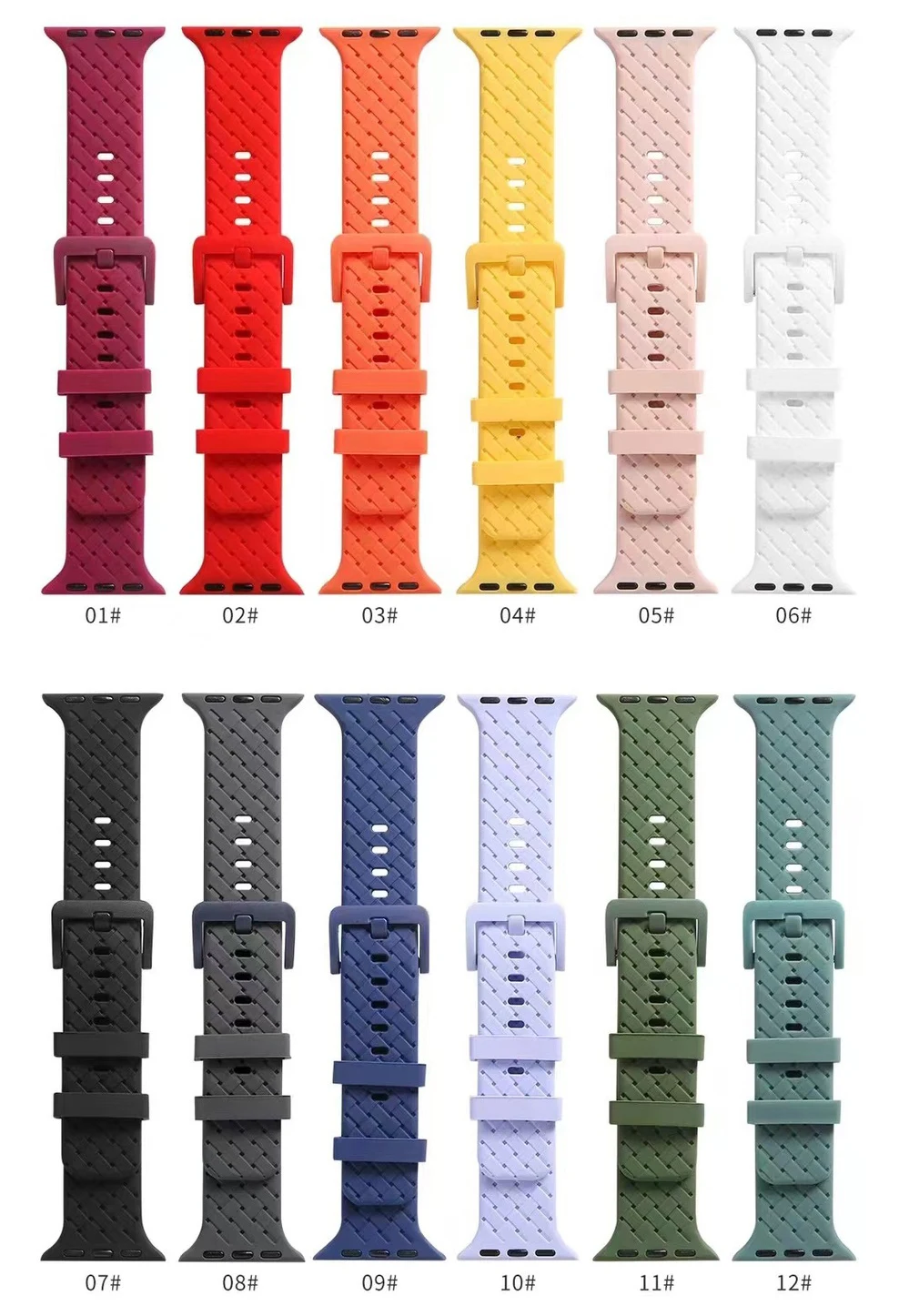 Silicone Strap For Apple Watch band 45 mm 40mm 44mm Women SportRubber Bracelet 41mm 38mm iWatch Series 8 7 6 SE 5 4 3 Ultra 49mm
