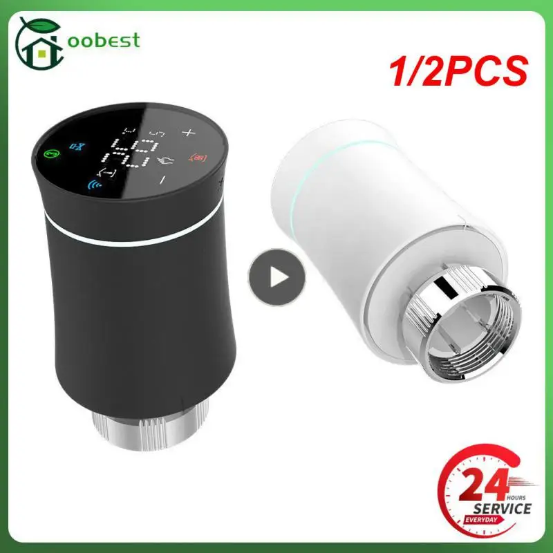 

1/2 шт. новый привод радиатора Tuya ZigBee3.0 умный Программируемый Термостат Температурный нагреватель TRV Alexa Голосовое управление