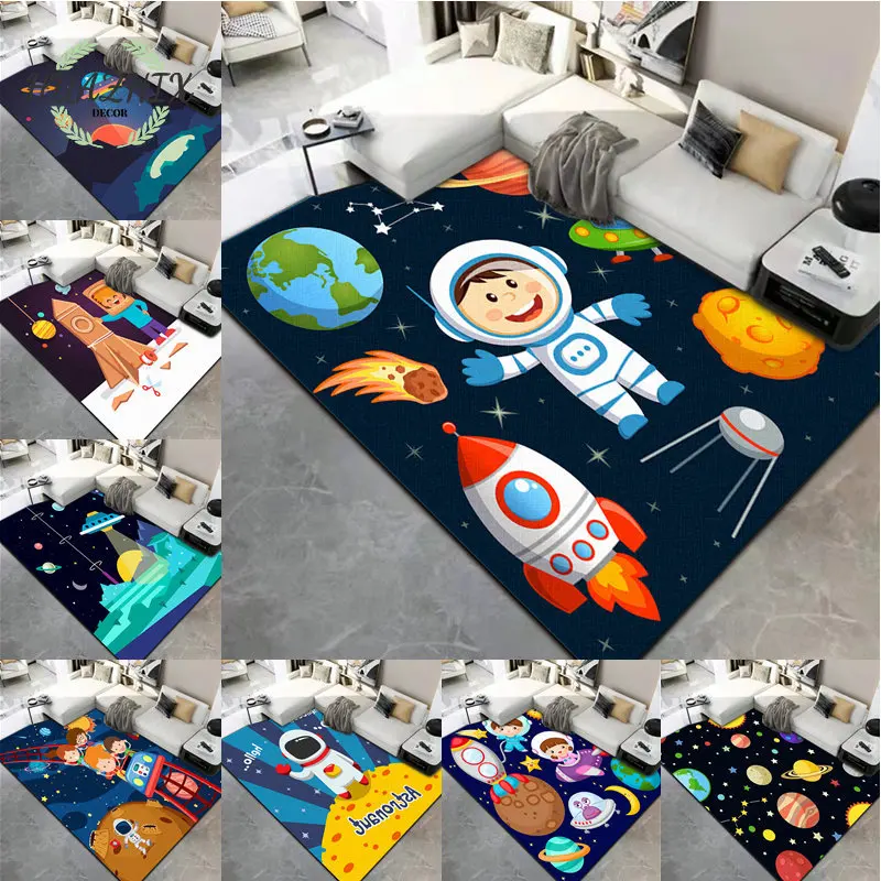

Cartoon Large Carpet Decoration Living Room Household Floor Mat Sofa Coffee Table Carpets Children's Kids Play Crawl Soft Mats