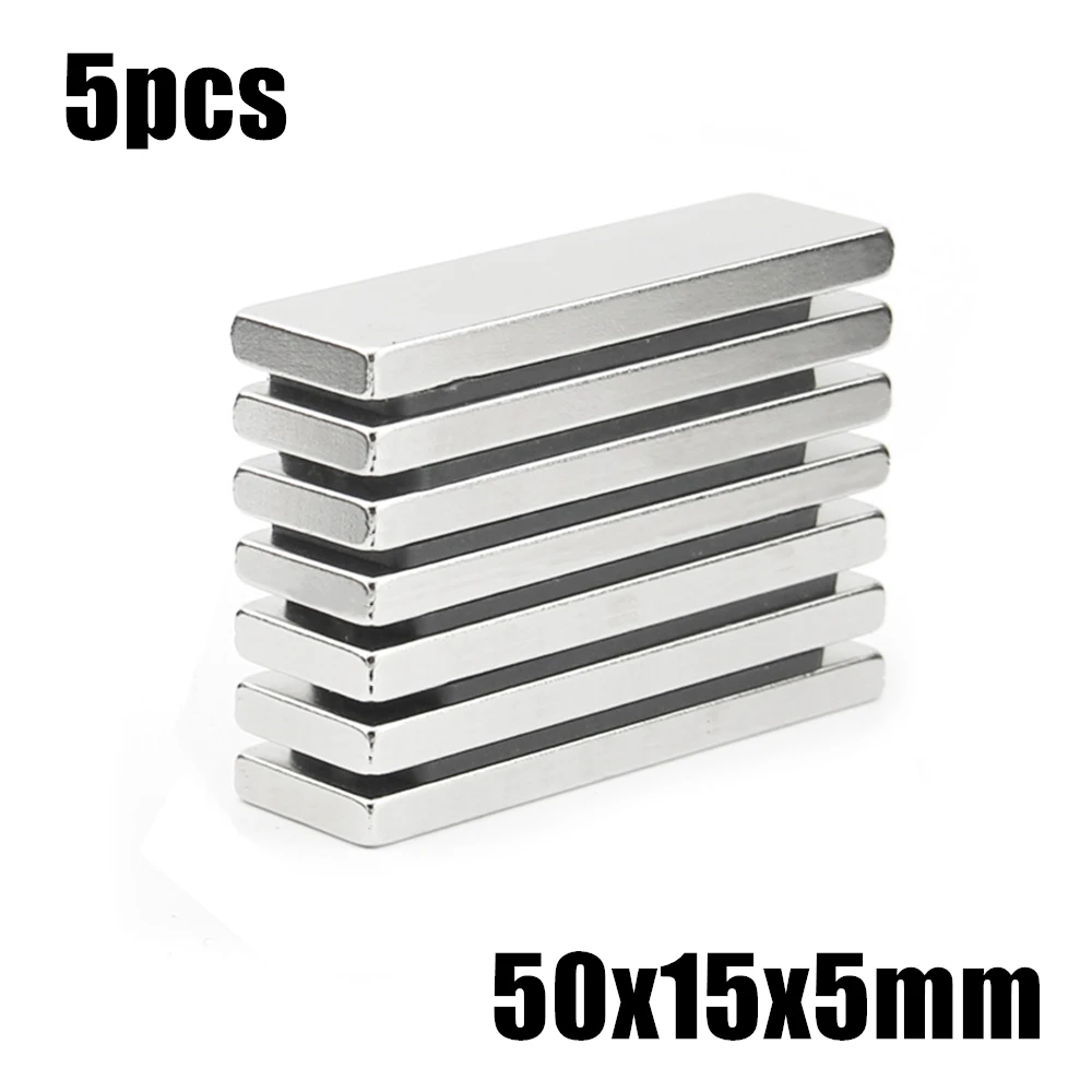 

Сверхмощный редкоземельный блок, неодимовый магнит NdFeB N35, F50 * 15*5 мм, 50 шт.