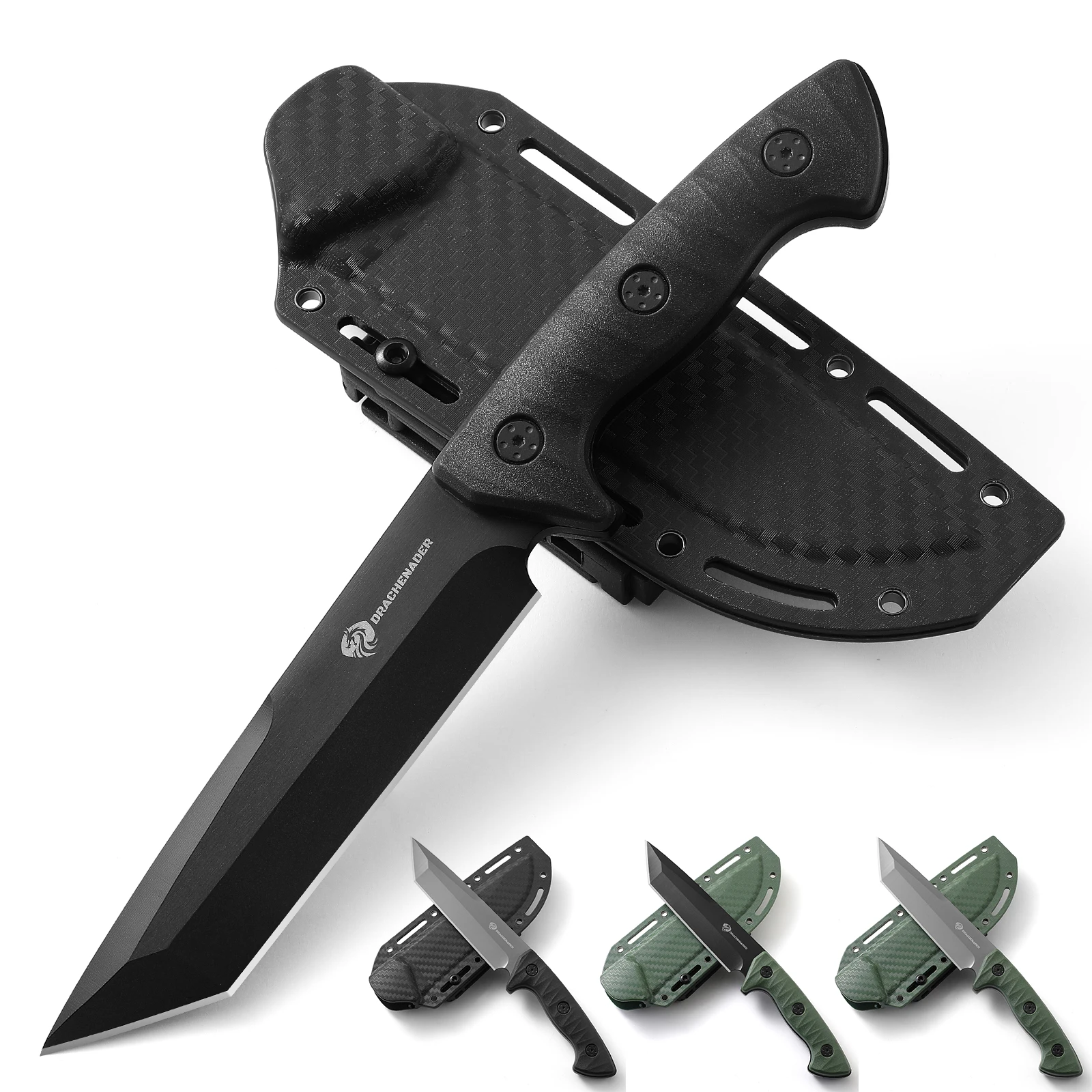 Тактический охотничий нож с фиксированным клинком футляром для мужчин