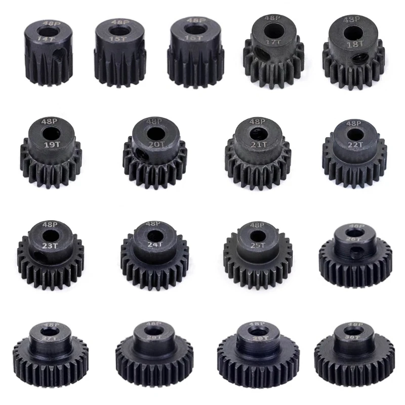 

1:10 Rc Model Car Motor Gear 3.175mm Shaft Brushless 1/10 Rc Motor Gear