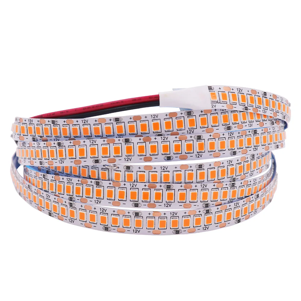 Фото 12V 4mm 8mm 10mm Оранжево - янтарный огненный светодиод гибкая лента 1800k 1900k 240leds / m 120leds / m мягкая гибкая лента 5M / рулон №4