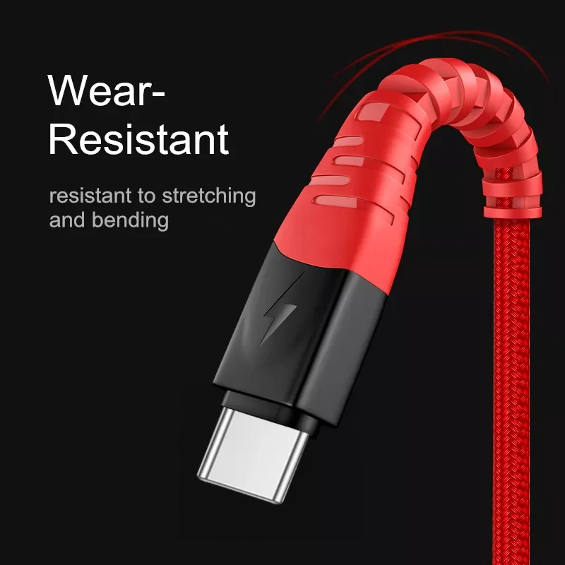 

5A USB Type C Cable Fast Charging Wire Cord USB-C Charger For Samsung S20 Xiaomi Huawei P40 ProMobile Phone USB C Type-C Cable