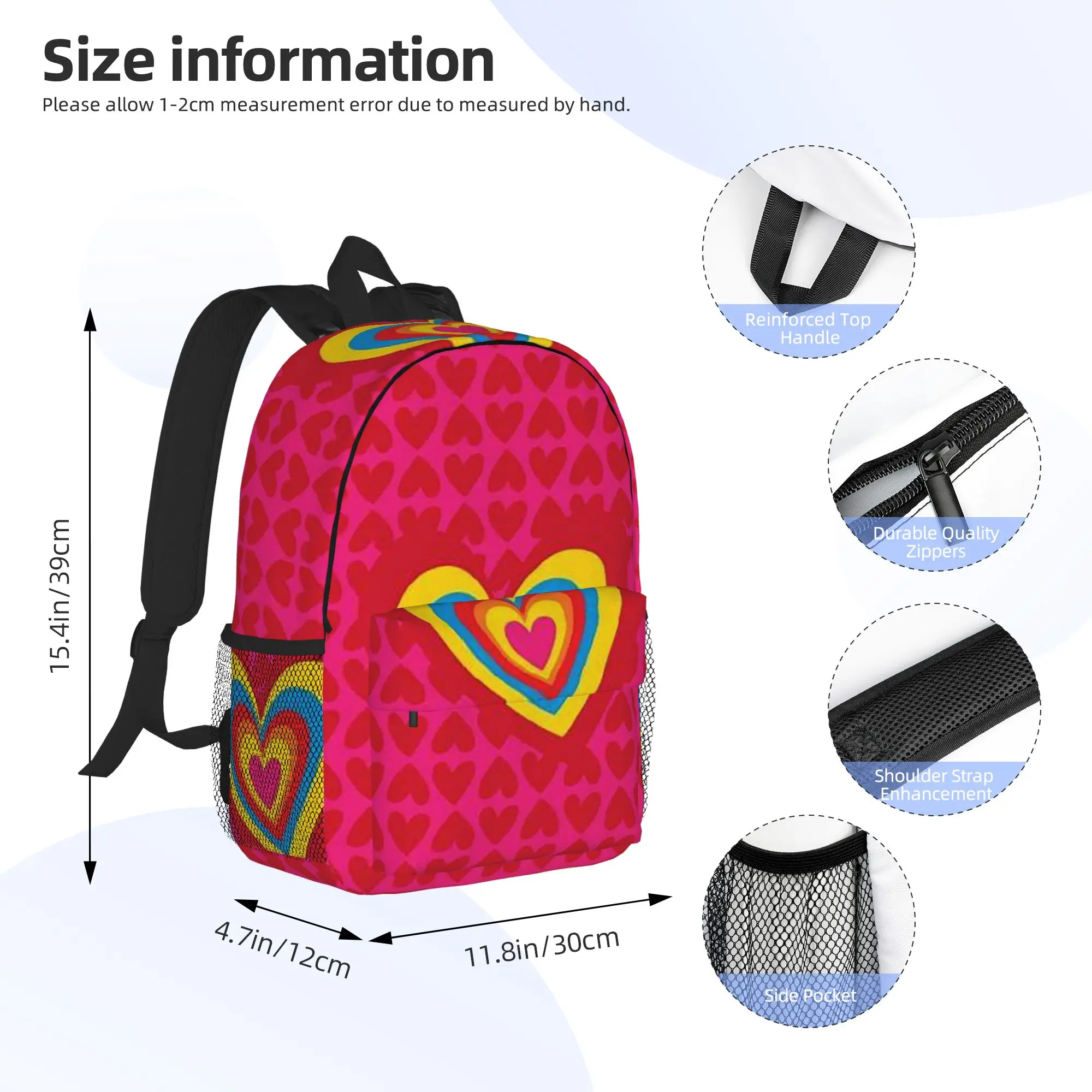 Фото Рюкзак Agatha Ruiz-De La-Prada с узором, хит продаж, вместительный, для мальчиков и девочек, школьный ранец, сумка через плечо для мужчин и женщин №2