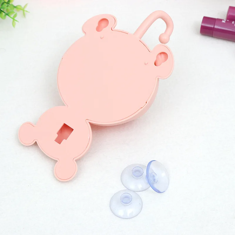 Креативная настенная подвесная мыльница без перфорации с милым медведем крючком