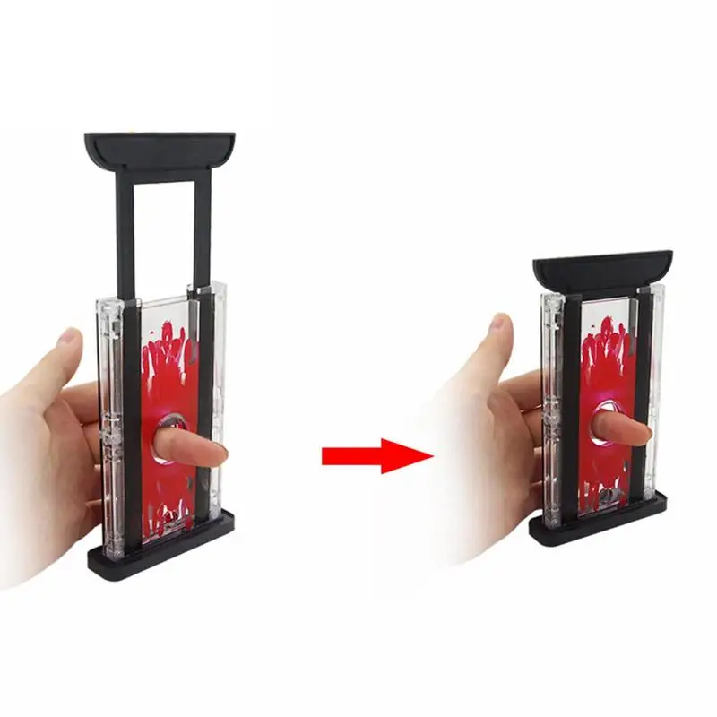 Magic Props Tricks Toy Finger Cutter Chopper Guillotine MagicFinger Hay Cutter Tool Creative Gift Toys For Children Kids