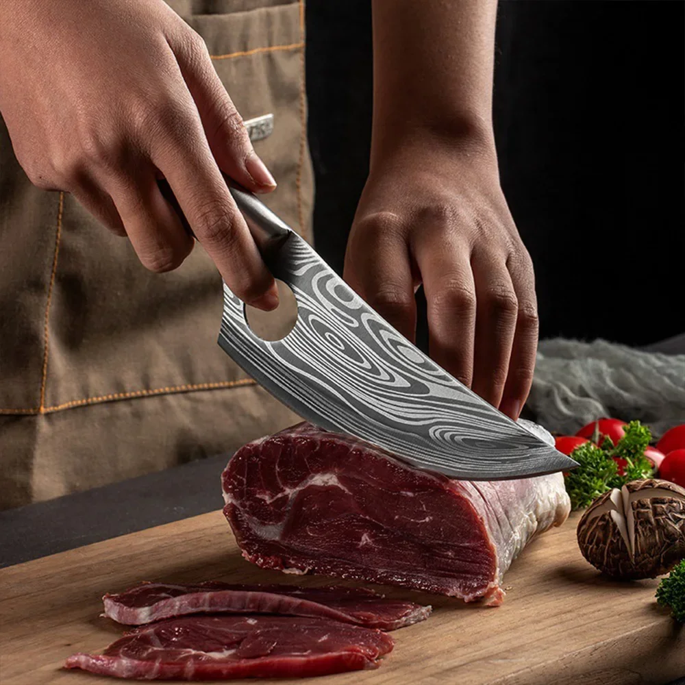 Ручной кованый набор охотничьих ножей из нержавеющей стали 5Cr15Mov универсальный