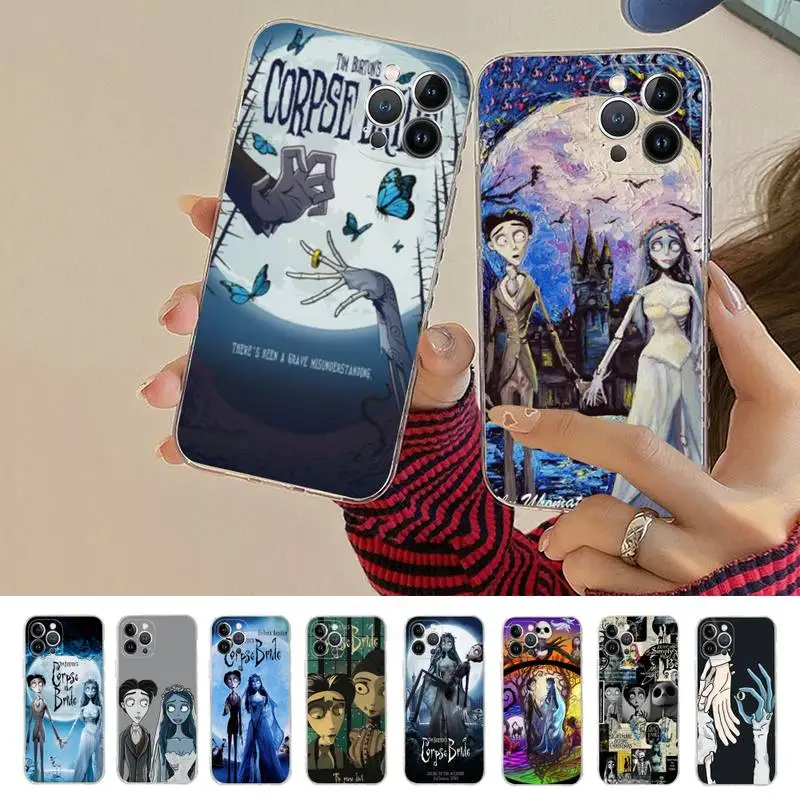 Disney Corpse Bride Phone Case For iPhone 14 13 12 Mini 11 Pro XS Max X XR SE 6 7 8 Plus Soft Silicone Cover